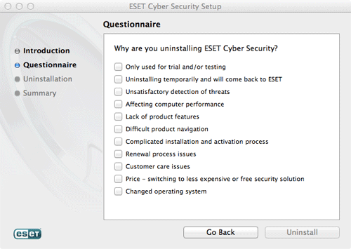ESET Cyber Security, Setup Wizard 2